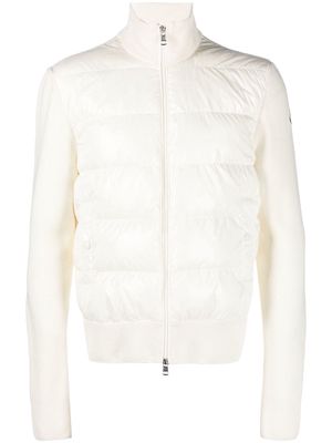Moncler contrasting-sleeves padded jacket - White