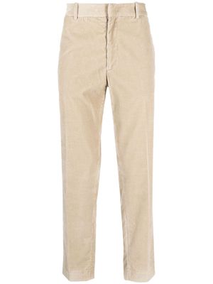Moncler corduroy straight-leg trousers - Neutrals
