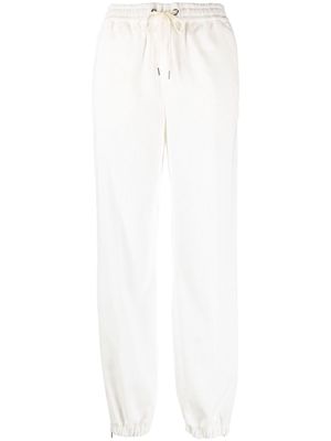 Moncler corduroy tapered track pants - White