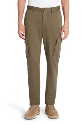 Moncler Cotton Blend Jersey Cargo Pants in Canteen