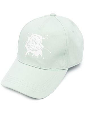 Moncler cotton logo-print baseball cap - Green