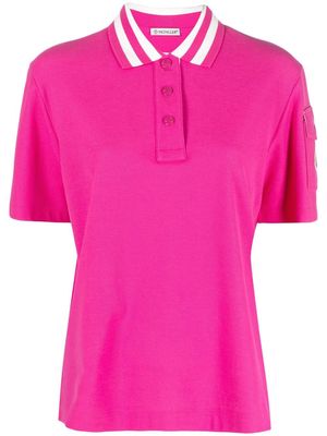 Moncler cotton polo shirt - Pink