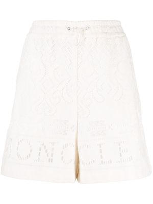 Moncler crochet drawstring shorts - White