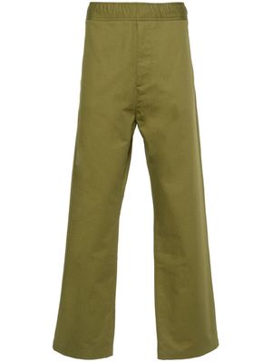 Moncler cropped tapered trousers - Green