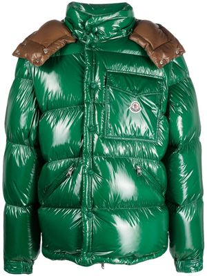 Moncler detachable-sleeves puffer jacket - Green