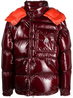 Moncler detachable-sleeves puffer jacket - Red