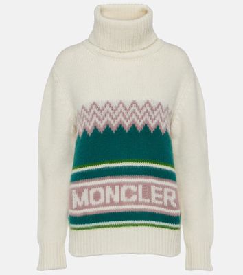 Moncler Dolcevita intarsia wool turtleneck sweater