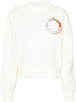 Moncler Dragon logo-print sweatshirt - White