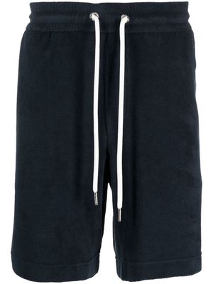 Moncler drawstring-waist knee-length shorts - Blue