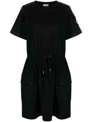 Moncler drawstring-waist T-shirt dress - Black