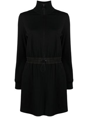 Moncler drawstring-waist zip-up dress - Black