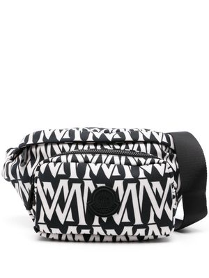Moncler Durance monogram-print belt bag - Black