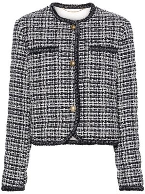 Moncler Eliadi tweed down jacket - Blue