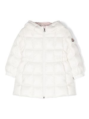 Moncler Enfant Anya quilted hooded jacket - White