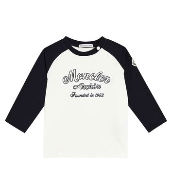 Moncler Enfant Baby cotton-blend jersey top