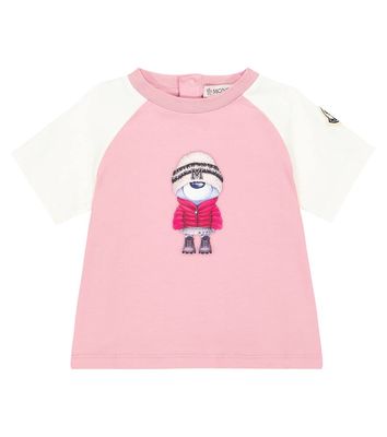 Moncler Enfant Baby printed cotton-blend T-shirt