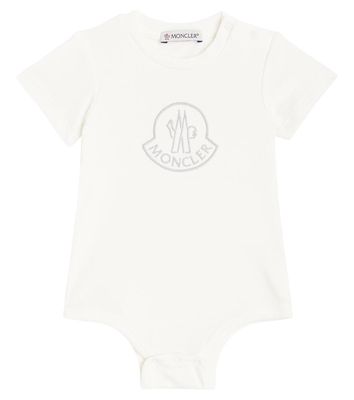 Moncler Enfant Baby printed cotton jersey playsuit