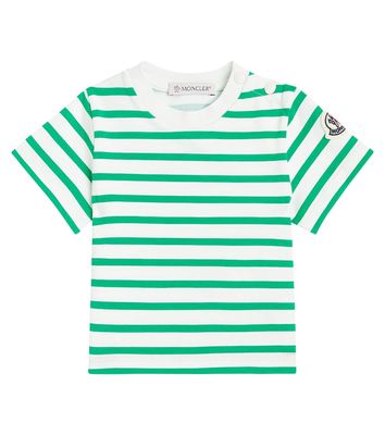 Moncler Enfant Baby striped cotton-blend jersey T-shirt