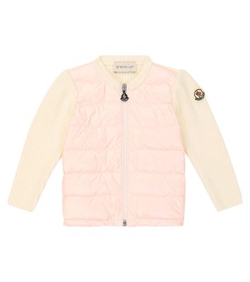 Moncler Enfant Baby Tricot down-paneled jacket