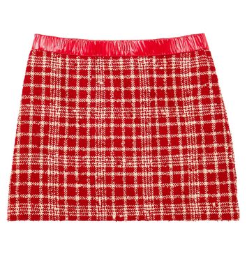 Moncler Enfant Checked tweed skirt