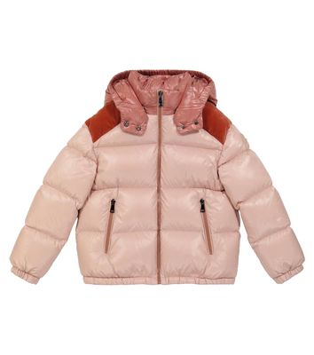 Moncler Enfant Chouelle velvet-trimmed down jacket