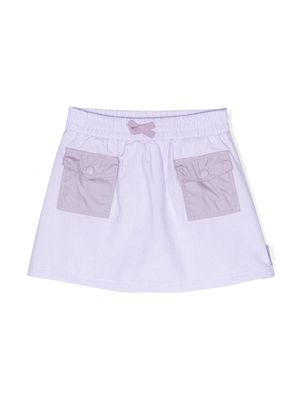 Moncler Enfant elasticated-waist cotton skirt - Purple