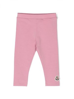 Moncler Enfant elasticated-waistband leggings - Pink