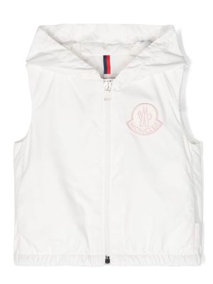 Moncler Enfant Essien hooded gilet - White