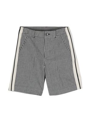 Moncler Enfant gingham bermuda shorts - Black