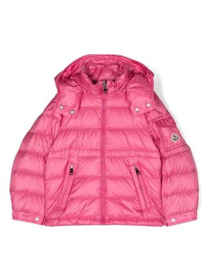 Moncler Enfant hooded padded down jacket - Pink