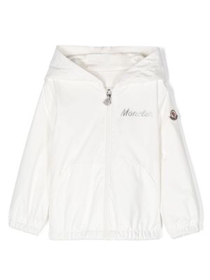 Moncler Enfant hooded rain jacket - White