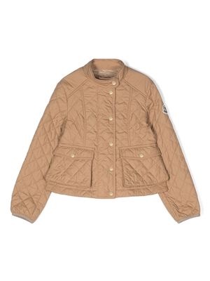 Moncler Enfant Kamaria logo-patch jacket - Neutrals