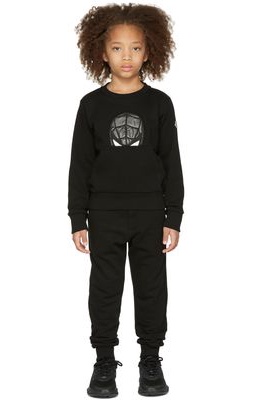 Moncler Enfant Kids Black Spider-Man Sweatshirt & Lounge Pants Set
