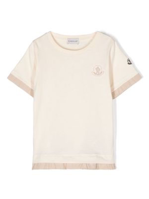 Moncler Enfant layered cotton T-shirt - Neutrals