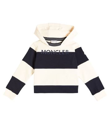 Moncler Enfant Logo cotton jersey hoodie