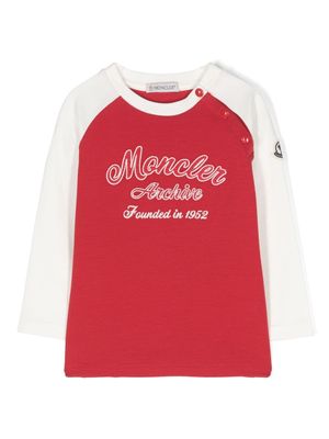 Moncler Enfant logo-embroidered jersey T-shirt