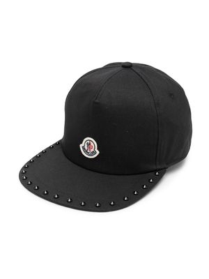 Moncler Enfant logo-patch detail baseball cap - Black