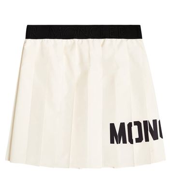 Moncler Enfant Logo pleated skirt