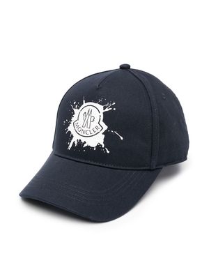 Moncler Enfant logo-print baseball hat - Blue