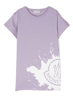 Moncler Enfant logo-print cotton T-shirt - Multicolour