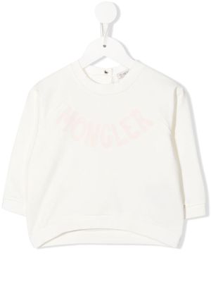 Moncler Enfant logo-print detail sweatshirt - White