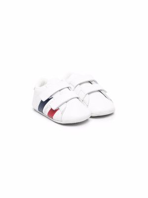 Moncler Enfant logo-print touch-strap sneakers - White