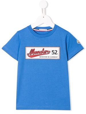 Moncler Enfant logo T-shirt - Blue