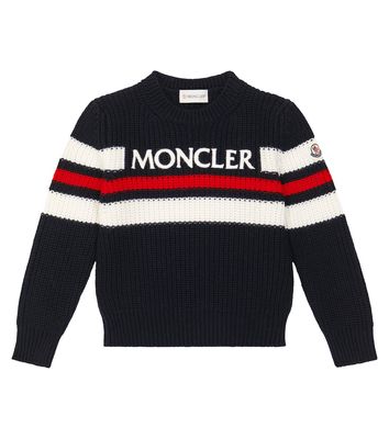 Moncler Enfant Logo wool sweater