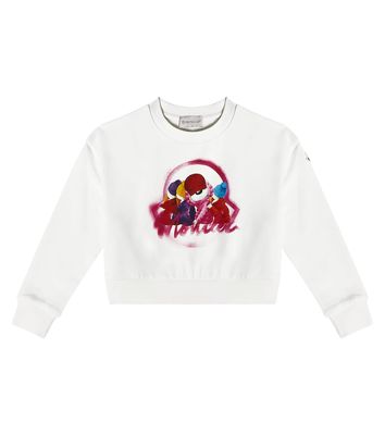 Moncler Enfant Printed cotton fleece sweatshirt