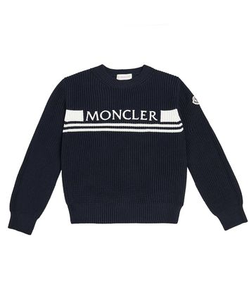 Moncler Enfant Ribbed-knit cotton sweater