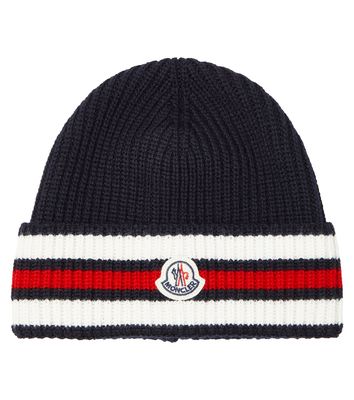 Moncler Enfant Ribbed-knit wool beanie