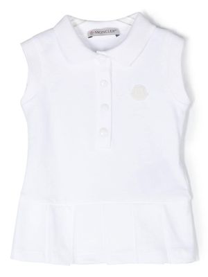 Moncler Enfant sleeveless polo shirt - White