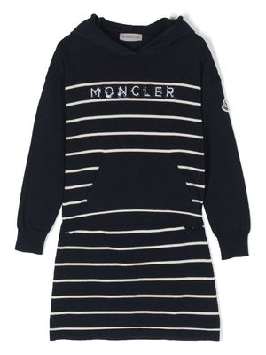 Moncler Enfant striped knit two-piece set - Blue
