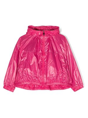 Moncler Enfant Urbonas logo-patch jacket - Pink